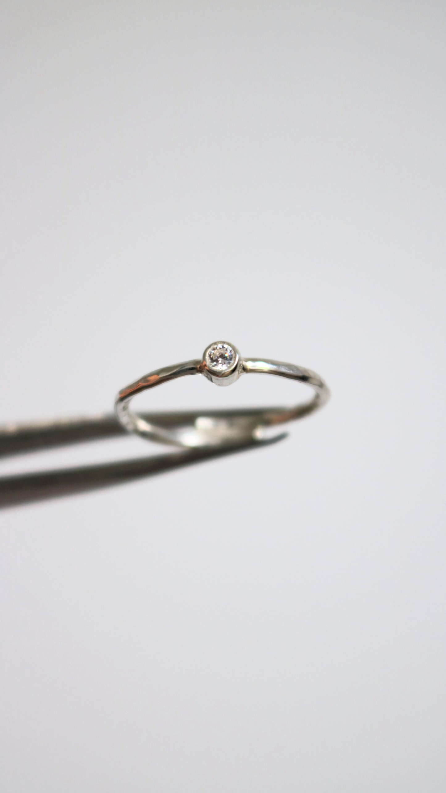 Bague - Bourgeon Diamant Herkimer - Taille ajustable
