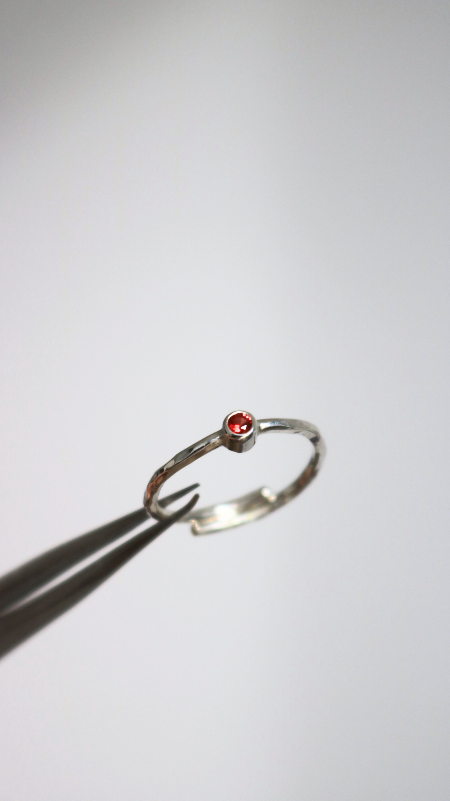 Bague - Bourgeon Grenat - Taille ajustable
