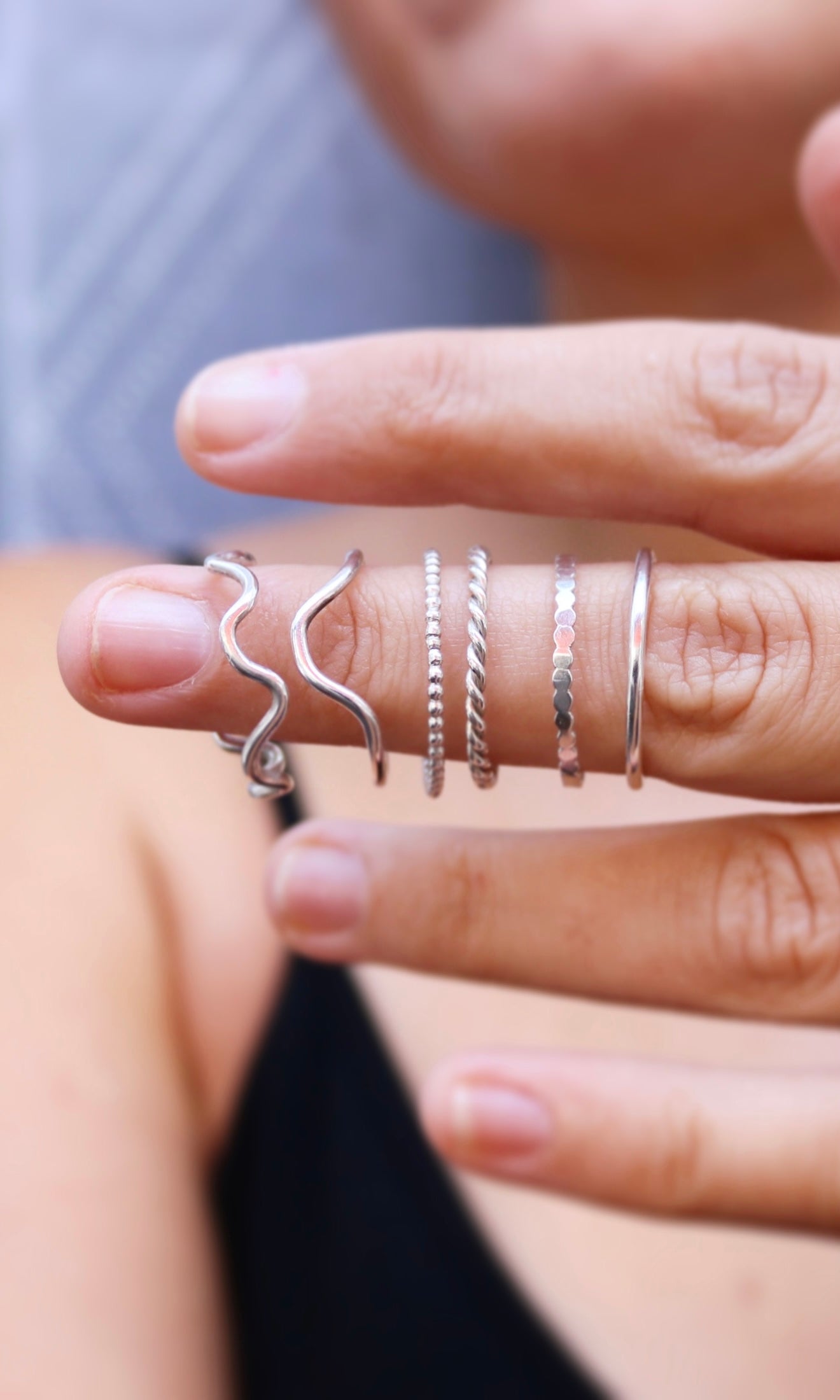 Bague anneau simple boule perle argent recyclé 925 naeco bijoux