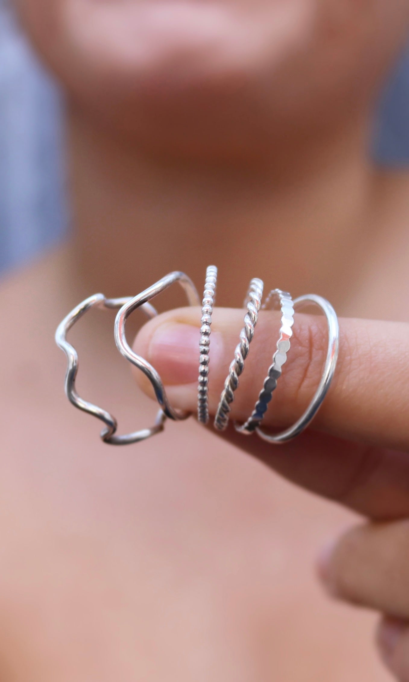 Bague anneau simple boule perle plat argent recyclé 925 naeco bijoux