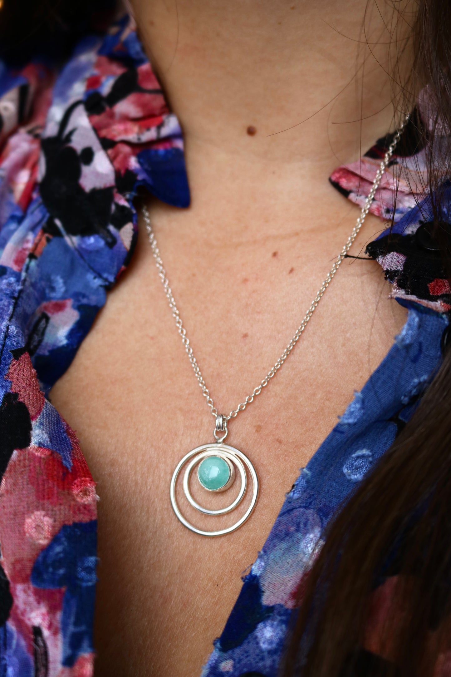 Collier Grande Marée - Amazonite - Argent 925