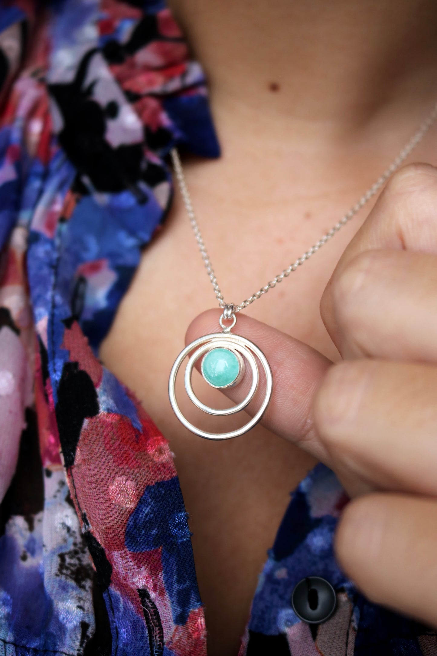 Collier Grande Marée - Amazonite - Argent 925