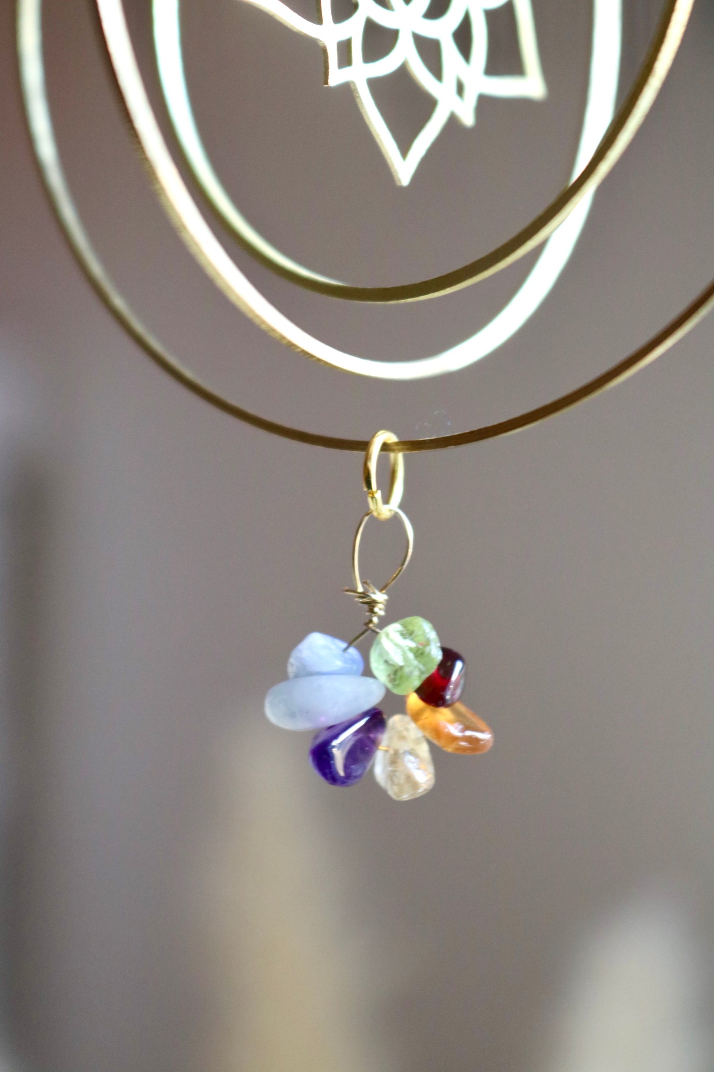 Energy catcher - Fleur de vie et 7 chakras