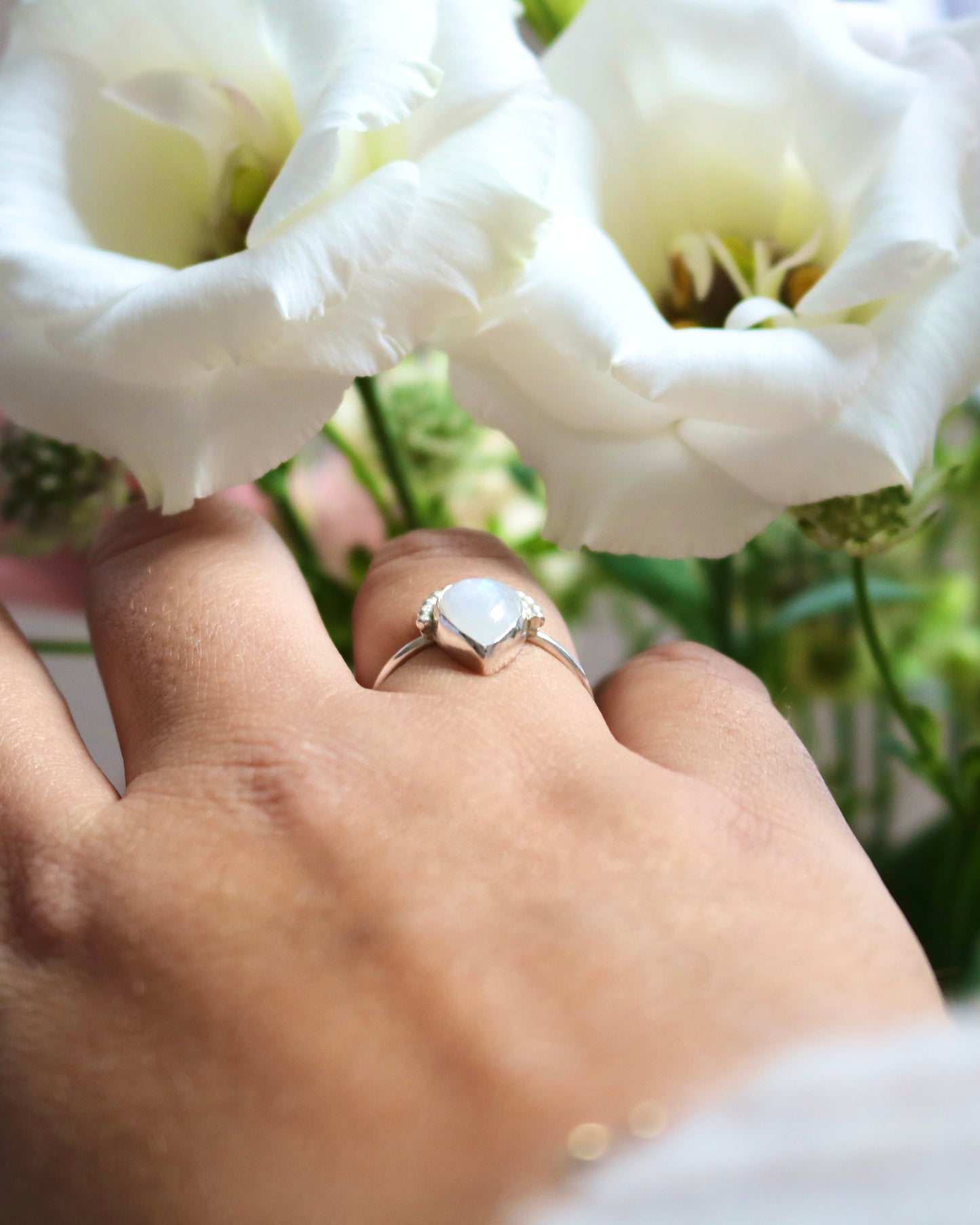 bague la douce naeco bijoux pierre de lune naturelle argent recyclé lithothérapie blanche18