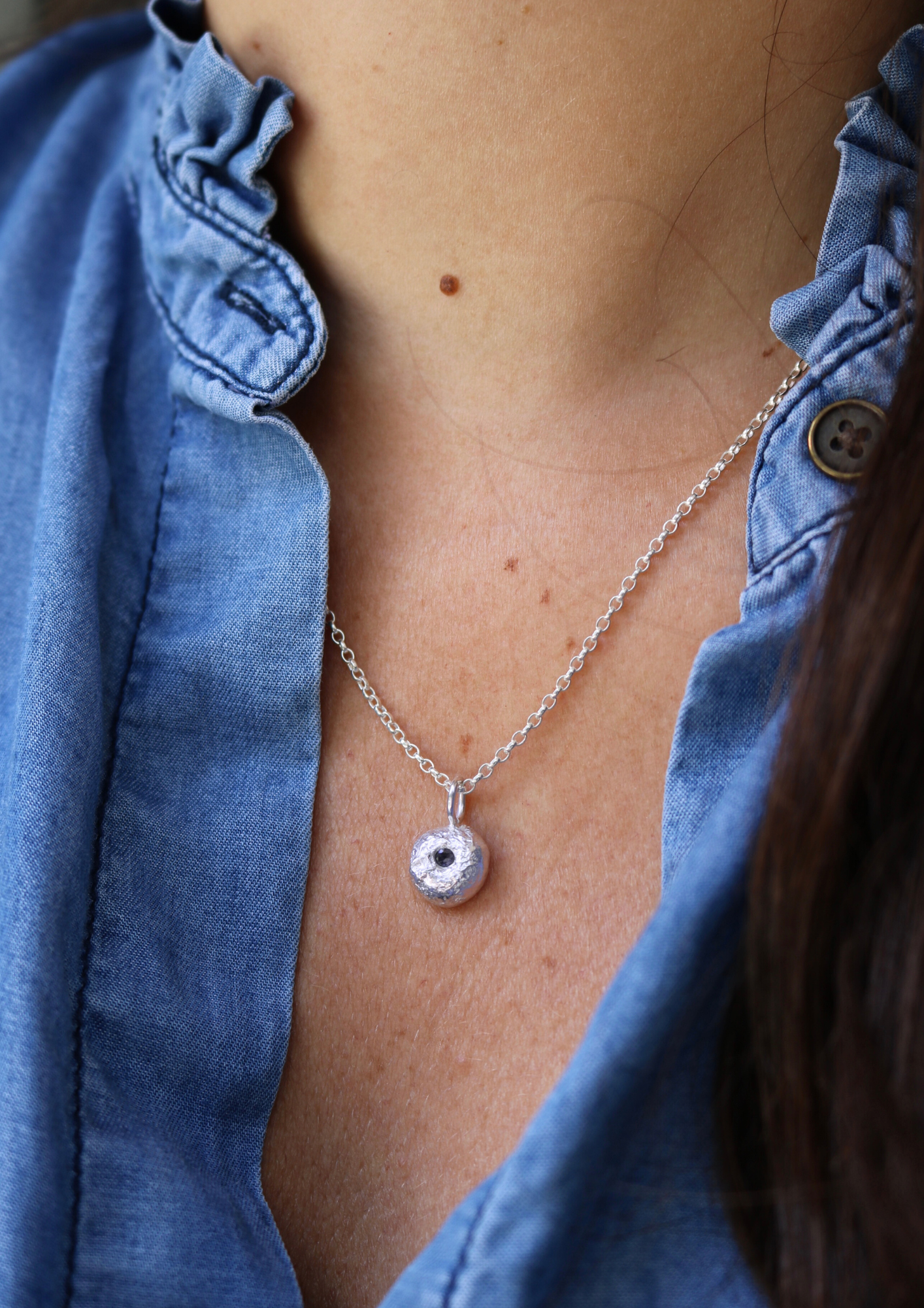 Collier Ecume sauvage - Tanzanite & Argent 925