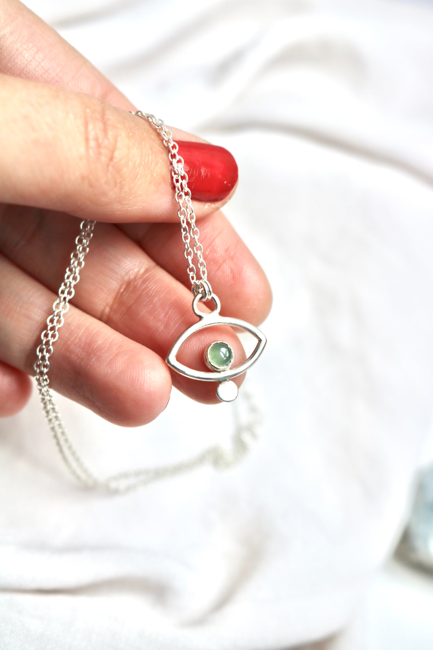 collier oeil de protection naeco bijoux turquoise labradorite pierre naturelle lithothérapie argent recyclé