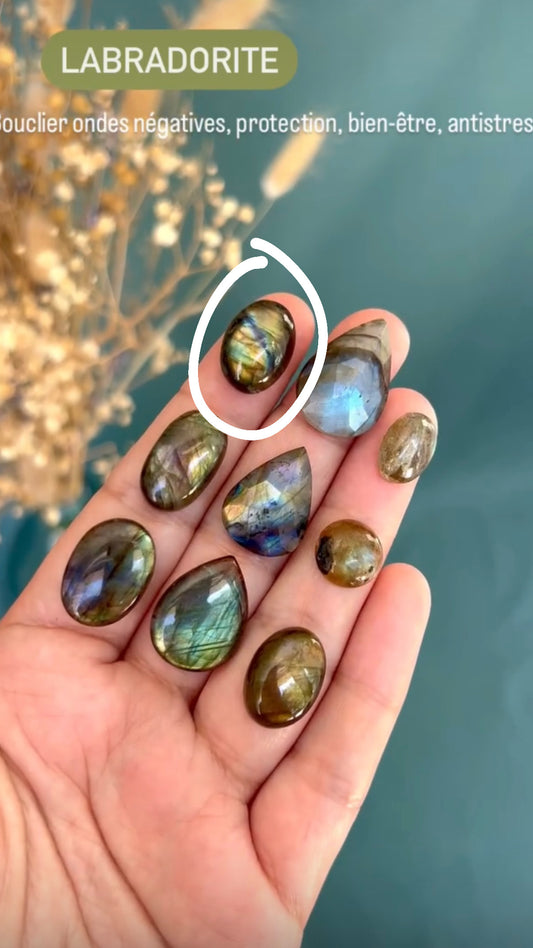 Pendentif labradorite - Projet sur mesure