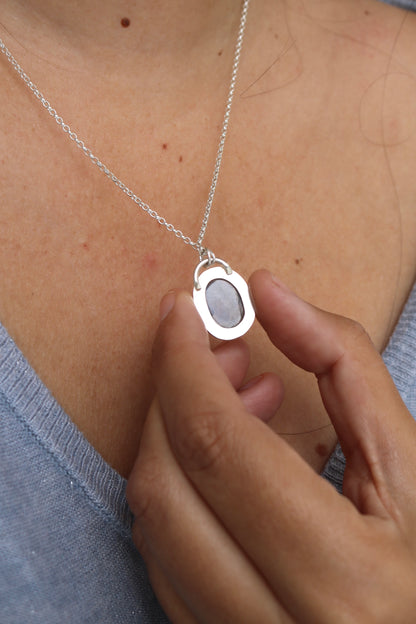 Collier - Talisman Bien-être - Labradorite & Argent 925