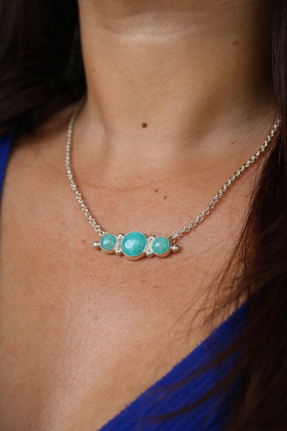 Collier - Talisman Apaisement - Amazonite & Argent 925