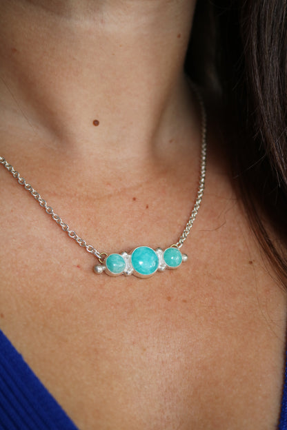 Collier - Talisman Apaisement - Amazonite & Argent 925