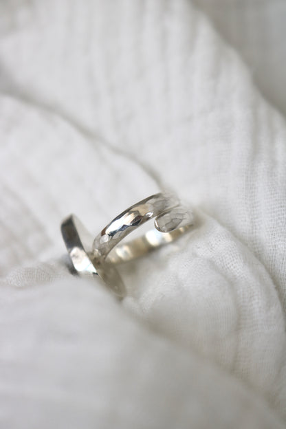 Bague clarté - Labradorite & argent - Taille ajustable